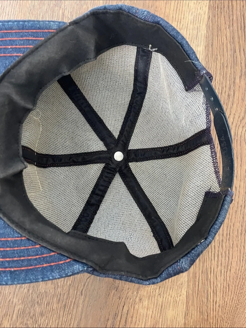 Vintage Cat Diesel Power Patch SnapBack Hat Cap Denim Caterpillar Trucker